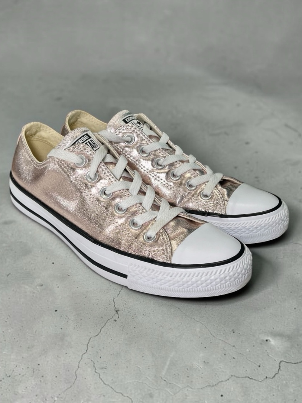 Converse Chuck Taylor All Star Rose Quartz Metallic Low Top Women’s 8